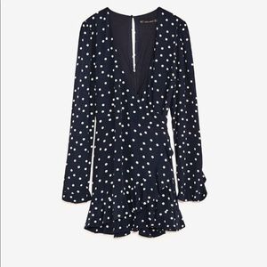 Zara polka dot romper
